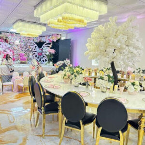 Black and Gold Chairs